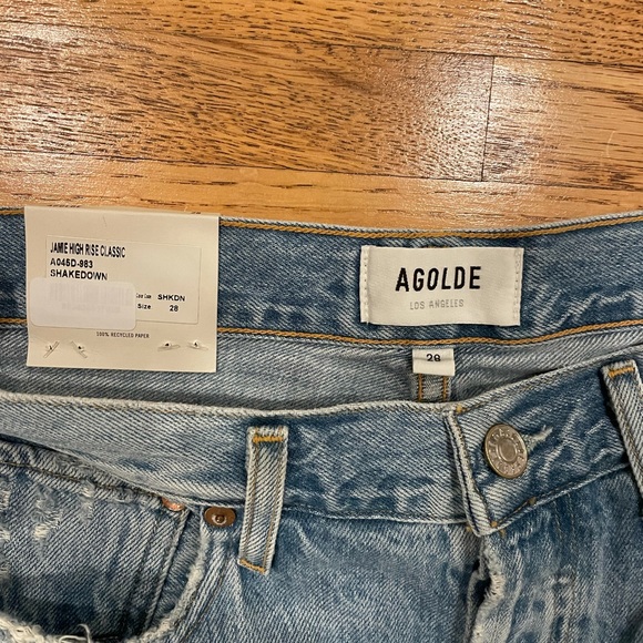 AGOLDE Jamie High Rise Classic Jeans in Shakedown - Picture 5 of 8